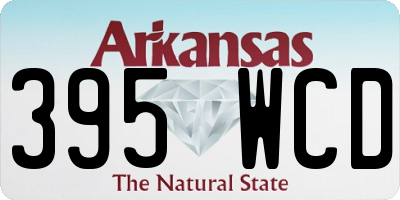 AR license plate 395WCD