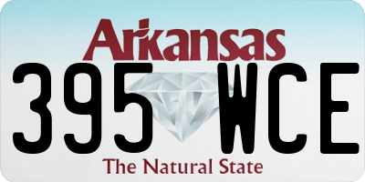 AR license plate 395WCE