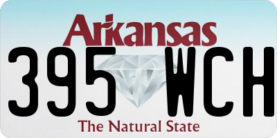 AR license plate 395WCH