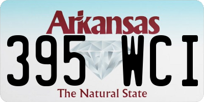 AR license plate 395WCI