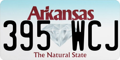 AR license plate 395WCJ