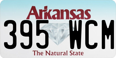 AR license plate 395WCM