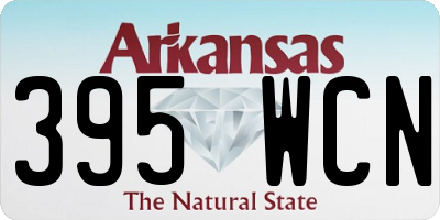 AR license plate 395WCN