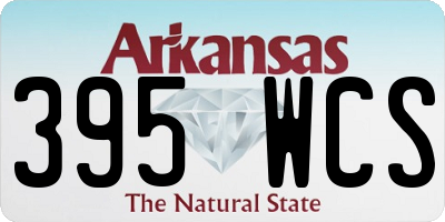 AR license plate 395WCS