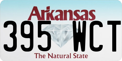 AR license plate 395WCT