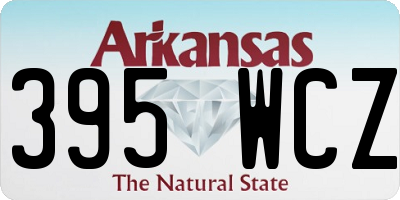 AR license plate 395WCZ