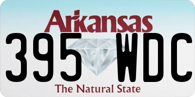 AR license plate 395WDC