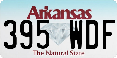 AR license plate 395WDF