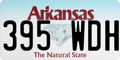 AR license plate 395WDH