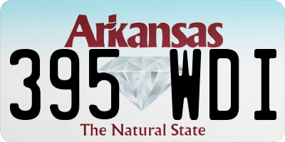 AR license plate 395WDI