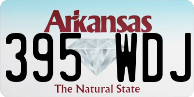 AR license plate 395WDJ