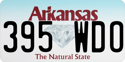 AR license plate 395WDO