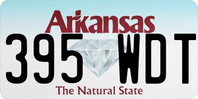 AR license plate 395WDT