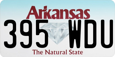 AR license plate 395WDU