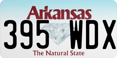AR license plate 395WDX