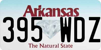 AR license plate 395WDZ