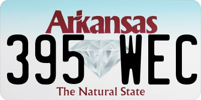 AR license plate 395WEC