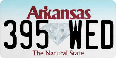 AR license plate 395WED
