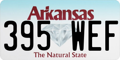 AR license plate 395WEF