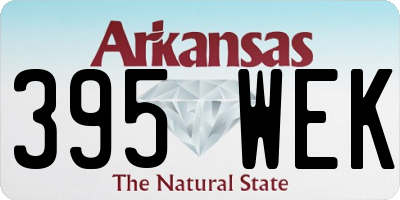 AR license plate 395WEK
