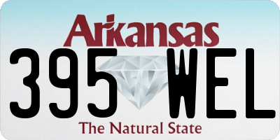 AR license plate 395WEL