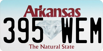 AR license plate 395WEM