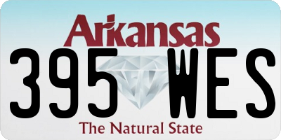 AR license plate 395WES