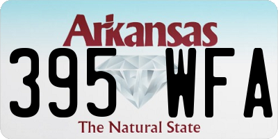 AR license plate 395WFA