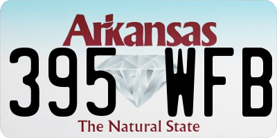 AR license plate 395WFB