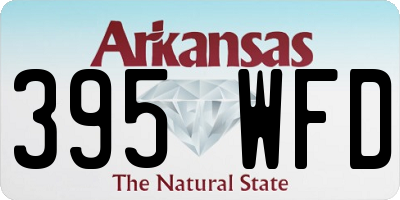 AR license plate 395WFD