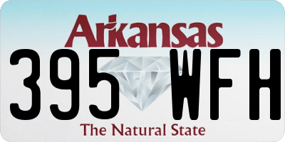 AR license plate 395WFH