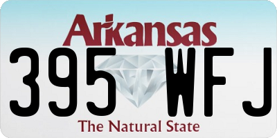 AR license plate 395WFJ