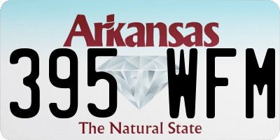 AR license plate 395WFM
