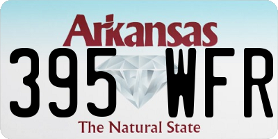 AR license plate 395WFR