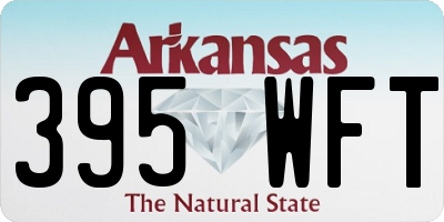 AR license plate 395WFT