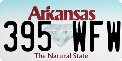 AR license plate 395WFW