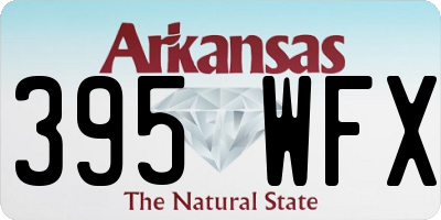 AR license plate 395WFX