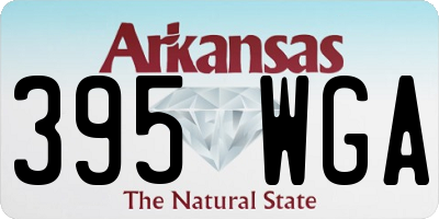 AR license plate 395WGA