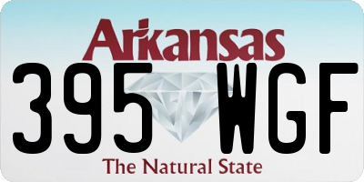 AR license plate 395WGF
