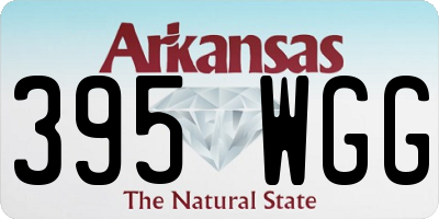 AR license plate 395WGG