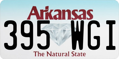 AR license plate 395WGI