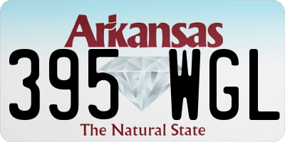 AR license plate 395WGL