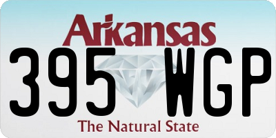 AR license plate 395WGP