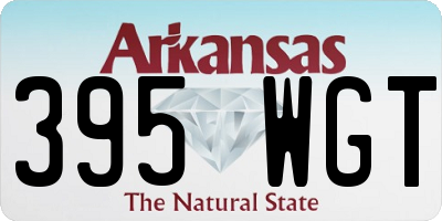 AR license plate 395WGT