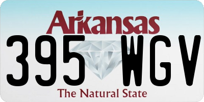 AR license plate 395WGV