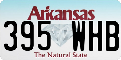 AR license plate 395WHB