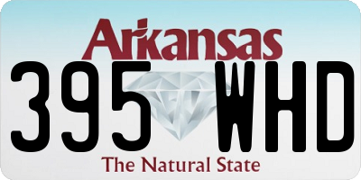 AR license plate 395WHD