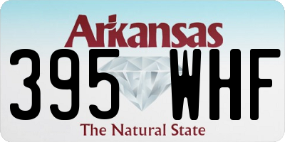 AR license plate 395WHF
