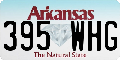 AR license plate 395WHG