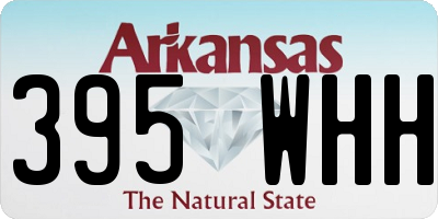 AR license plate 395WHH